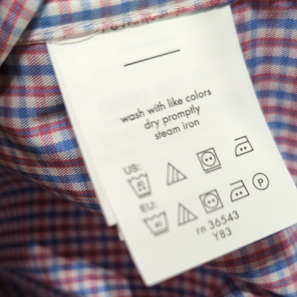 Arrow Red and White Dress Shirt Classic Style - Picture 8 of 12